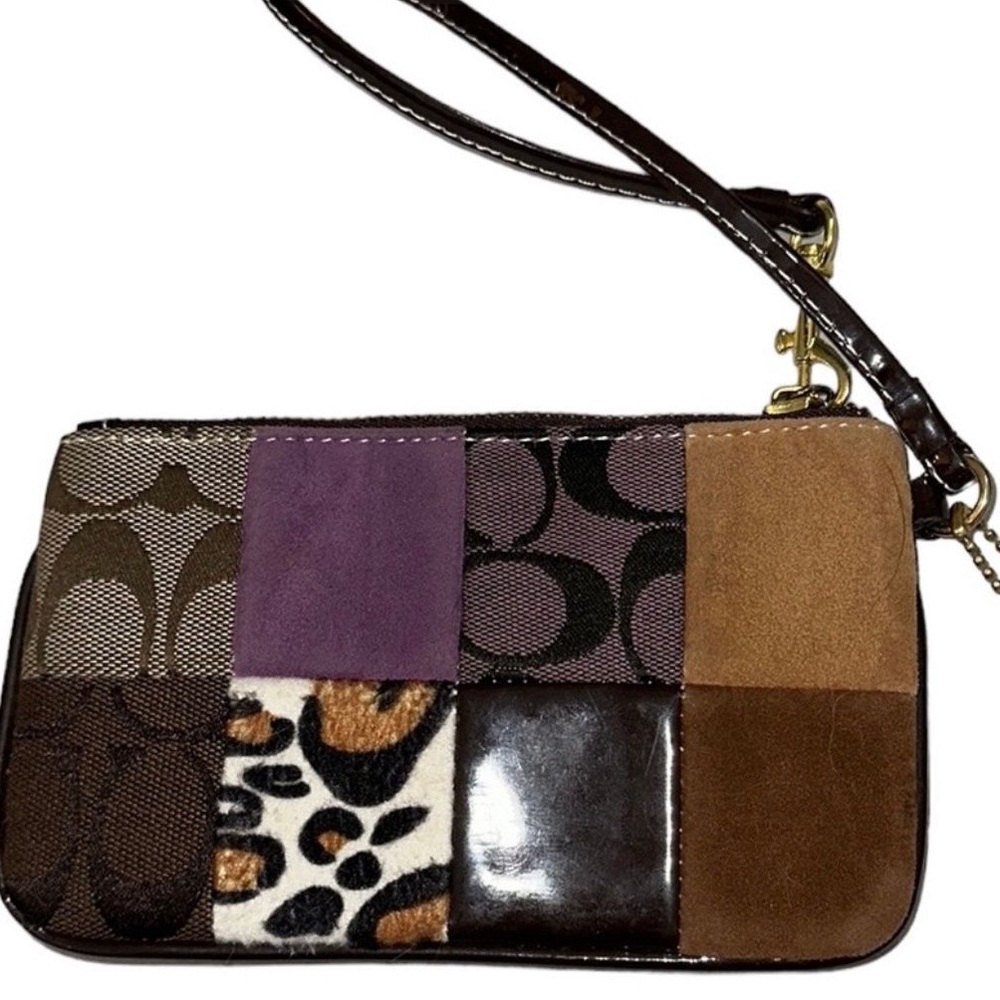 Coach Patchwork Wristlet